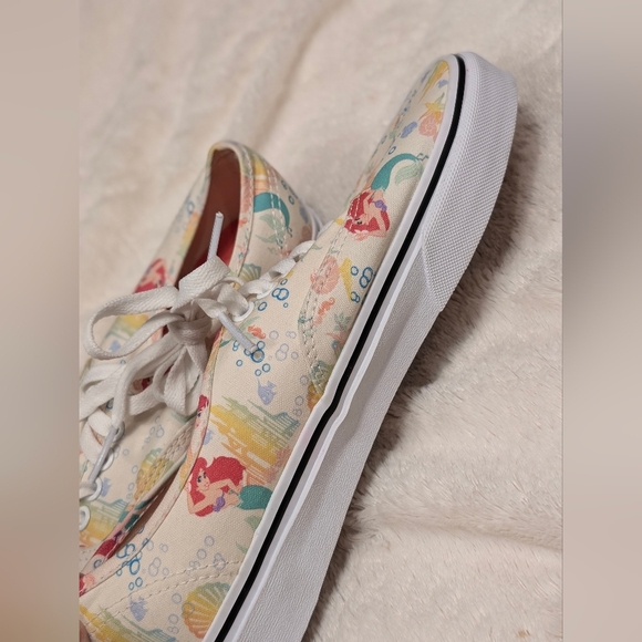 Vans x Disney Ariel Little Mermaid Sneakers Women’s 8 Rare Collab New! - Picture 8 of 10